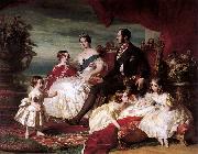 Franz Xaver Winterhalter Portrait of Queen Victoria, Prince Albert, and their children Sweden oil painting artist